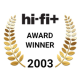 HI-FI+ AWARDS Award winner HI-FI+ AWARDS Award winner